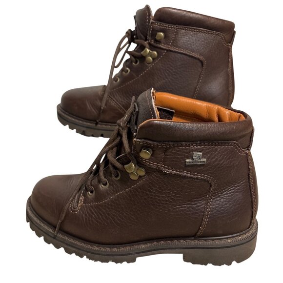 Prospector Boots Brown Leather Thinsulate Insulation Womens 8C Hiking Winter - Picture 1 of 16